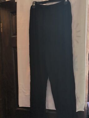 Ellen Tracy Black Straight-Leg Sleep Pants